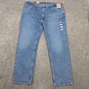 Levis Jeans Mens 40x32 Blue 559 Relaxed Straight Faded Comfort Zip Denim Pants